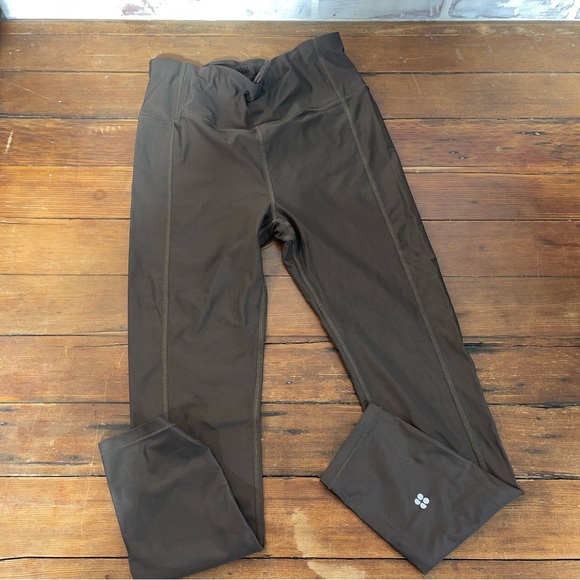 Sweaty Betty Chocolate Brown 7/8 Leggings medium - Picture 2 of 6
